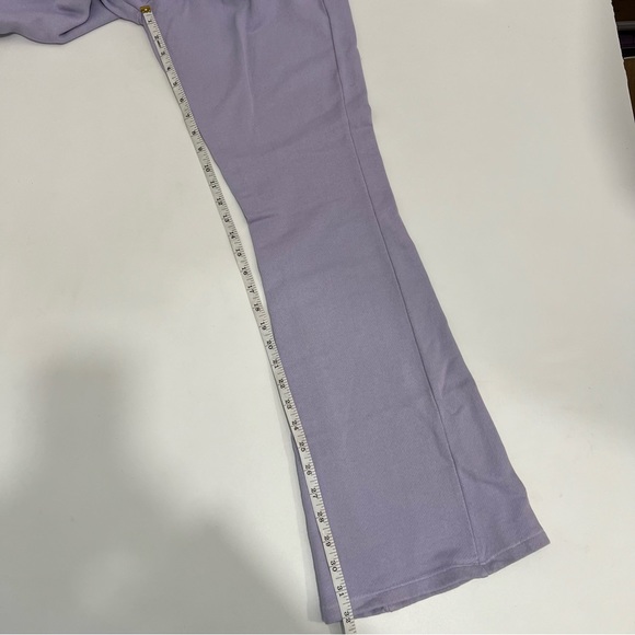 Topshop Lilac Flared Soft Jersey Trousers - Picture 11 of 11